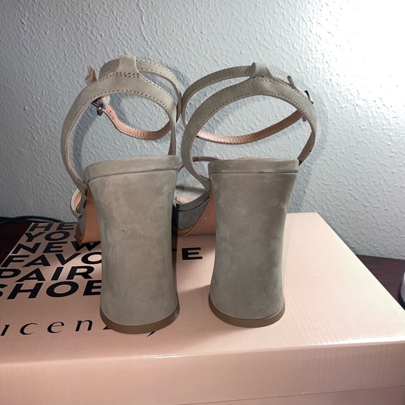 ANTHROPOLOGIE New in Box Vicenza Strappy Platform Heels Color OLIVE GREEN - Picture 6 of 12